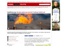 Bild zum Artikel: Gasförderung: Bundesregierung weicht Fracking-Verbot auf