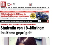 Bild zum Artikel: Weil sie helfen wollte - Studentin (22) ins Koma geprügelt