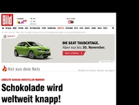 Bild zum Artikel: Hersteller warnen - Schokolade wird weltweit knapp!