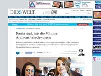 Bild zum Artikel: Jordaniens Königin: Rania sagt, was die Männer Arabiens verschweigen