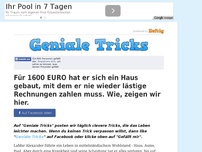 Bild zum Artikel: Für 1600 EURO hat er sich ein Haus gebaut, mit dem er nie wieder lästige Rechnungen zahlen muss....