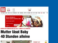 Bild zum Artikel: War Freunde besuchen - Mutter lässt Baby 40 Stunden alleine