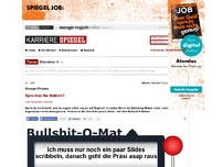 Bild zum Artikel: Manager-Phrasen: Sprechen Sie Bullshit?