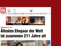 Bild zum Artikel: Verheiratet seit 1925 - Das älteste Ehepaar der Welt ist zusammen 211!