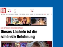 Bild zum Artikel: Rettung aus Feuer-Haus - Dieses Lächeln ist die schönste Belohnung