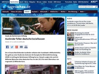 Bild zum Artikel: Studie: Ausländer füllen deutsche Sozialkassen