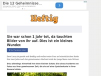 Bild zum Artikel: Sie war schon 1 Jahr tot, da tauchten Bilder von ihr auf. Dies ist ein kleines Wunder.