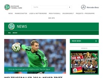 Bild zum Artikel: Weltfußballer 2014: Weltmeister Neuer steht zur Wahl