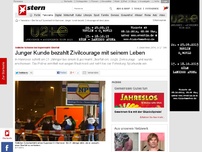 Bild zum Artikel: Überfall auf Supermarkt in Hannover: Junger Kunde bezahlt Zivilcourage mit dem Leben