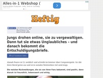 Bild zum Artikel: Jungs drohen online, sie zu vergewaltigen. Dann tut sie etwas Unglaubliches – und danach bekommt...