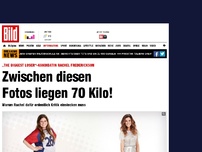 Bild zum Artikel: Rachel Frederickson - Zwischen diesen Fotos liegen 70 Kilo!