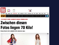 Bild zum Artikel: Rachel Frederickson - Zwischen diesen Fotos liegen 70 Kilo!