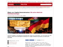 Bild zum Artikel: Zitate von Pegida-Demonstranten: Die wirre Welt der Wohlstandsbürger