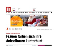 Bild zum Artikel: Haariger US-Trend - Frauen zeigen ihre gefärbten Achselhaare