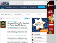 Bild zum Artikel: Gerüchteküche: Liverpool-Angreifer Sterling im Fokus des FC Bayern