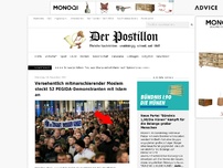 Bild zum Artikel: Versehentlich mitmarschierender Moslem steckt 52 PEGIDA-Demonstranten mit Islam an