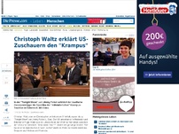 Bild zum Artikel: Christoph Waltz erklärt US-Zuschauern den 'Krampus'