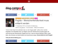 Bild zum Artikel: Pegida – Menschenfeindlichkeit muss enttarnt werden