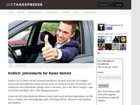 Bild zum Artikel: Endlich: Jahreskarte für Raser kommt