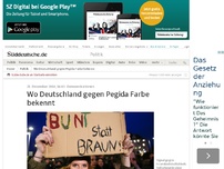 Bild zum Artikel: Demonstrationen: Wo Deutschland gegen Pegida Farbe bekennt