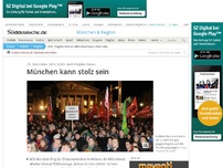 Bild zum Artikel: Anti-Pegida-Demo: München kann stolz sein