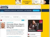 Bild zum Artikel: User-Votum: Hinrunden-Bilanz: Bayern-Star Robben Dauergast in TM-Top-Elf