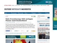 Bild zum Artikel: Nato-Erweiterung: USA verlegen Panzer nach Deutschland