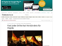 Bild zum Artikel: Umfrage zu Anti-Islam-Bewegung: Fast jeder Dritte hat Verständnis für Pegida