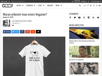 Bild zum Artikel: Woran erkennt man einen Veganer?