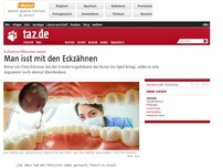 Bild zum Artikel: Kolumne Pflanzen essen: Man isst mit den Eckzähnen