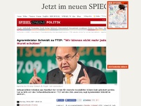 Bild zum Artikel: Agrarminister Schmidt zu TTIP: 'Wir können nicht mehr jede Wurst schützen'