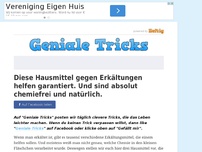 Bild zum Artikel: Diese Hausmittel gegen Erkältungen helfen garantiert. Und sind absolut chemiefrei und natürlich.