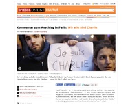 Bild zum Artikel: Kommentar zum Anschlag in Paris: Wir alle sind Charlie
