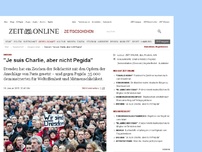 Bild zum Artikel: Dresden: 
  'Je suis Charlie, aber nicht Pegida'