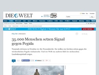 Bild zum Artikel: Dresden: 35.000 Menschen setzen Signal gegen Pegida