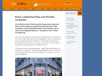 Bild zum Artikel: Kuss: Lesbisches Paar aus Prückel verwiesen