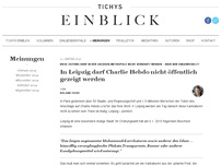 Bild zum Artikel: In Leipzig darf Charlie Hebdo nicht öffentlich gezeigt werden