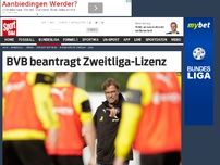 Bild zum Artikel: BVB beantragt Zweitliga-Lizenz Der Tabellenvorletzte Borussia Dortmund wird demnächst die Lizenz für die 2. Bundesliga beantragen. Das bestätigte BVB-Boss Hans-Joachim Watzke. »