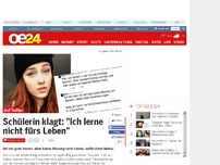 Bild zum Artikel: Schülerin klagt: 'Ich lerne nicht fürs Leben'