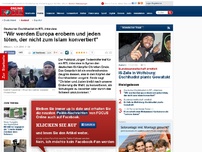 Bild zum Artikel: Deutscher Dschihadist im RTL-Interview - 'Wir werden Europa erobern und jeden töten, der nicht zum Islam konvertiert'