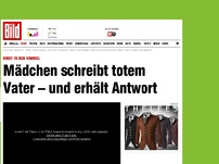 Bild zum Artikel: Brief in den Himmel - Sie schreibt totem Vater – und kriegt eine Antwort