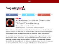 Bild zum Artikel: Auf Kollisionskurs mit der Demokratie: TTIP & CETA in Hamburg