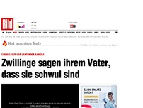 Bild zum Artikel: YouTube-Video - Zwillinge outen sich bei ihrem Vater