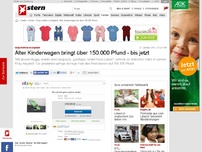 Bild zum Artikel: Ebay-Auktion in England: Alter Kinderwagen bringt über 150.000 Pfund - bis jetzt