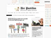 Bild zum Artikel: PEGIDA-Bewegung zerfällt in 25.000 Ein-Personen-Splittergruppen