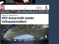 Bild zum Artikel: HSV-Arena heißt wieder Volksparkstadion! Das wird die Fans des HSV freuen. Milliardär Klaus-Michael Kühne kauft dem Klub die Namensrechte für das Stadion ab. Die Arena heißt dann wieder Volksparkstadion. »