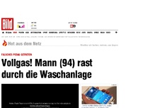 Bild zum Artikel: Falsches Pedal getreten - Vollgas! Mann (94) rast durch die Waschanlage