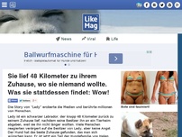 Bild zum Artikel: Sie lief 48 Kilometer zu ihrem Zuhause, wo sie niemand wollte. Was sie stattdessen findet: Wow!