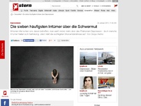 Bild zum Artikel: Depressionen: Die sieben häufigsten Irrtümer über die Schwermut