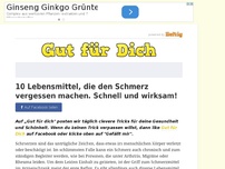 Bild zum Artikel: 10 Lebensmittel, die den Schmerz vergessen machen. Schnell und wirksam!